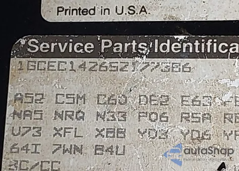 1995 Chevrolet Gmt-400 C1500 из США, поврежденный, VIN 1GCEC14Z6SZ177386